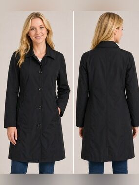 Denver Hayes Black Women's Car Coat Size S